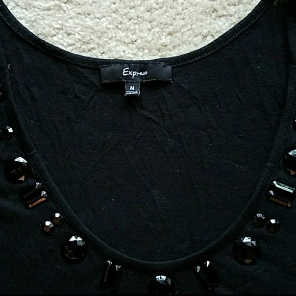 Black sparkly Express tank - Picture 3 of 5